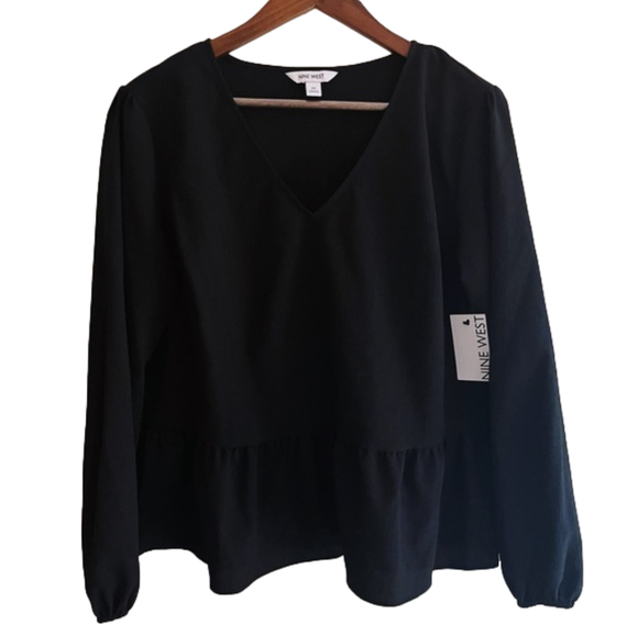 Nine West Tops - 🌈 2 for $30!! 🌈 NWT Nine West Peplum Blouse